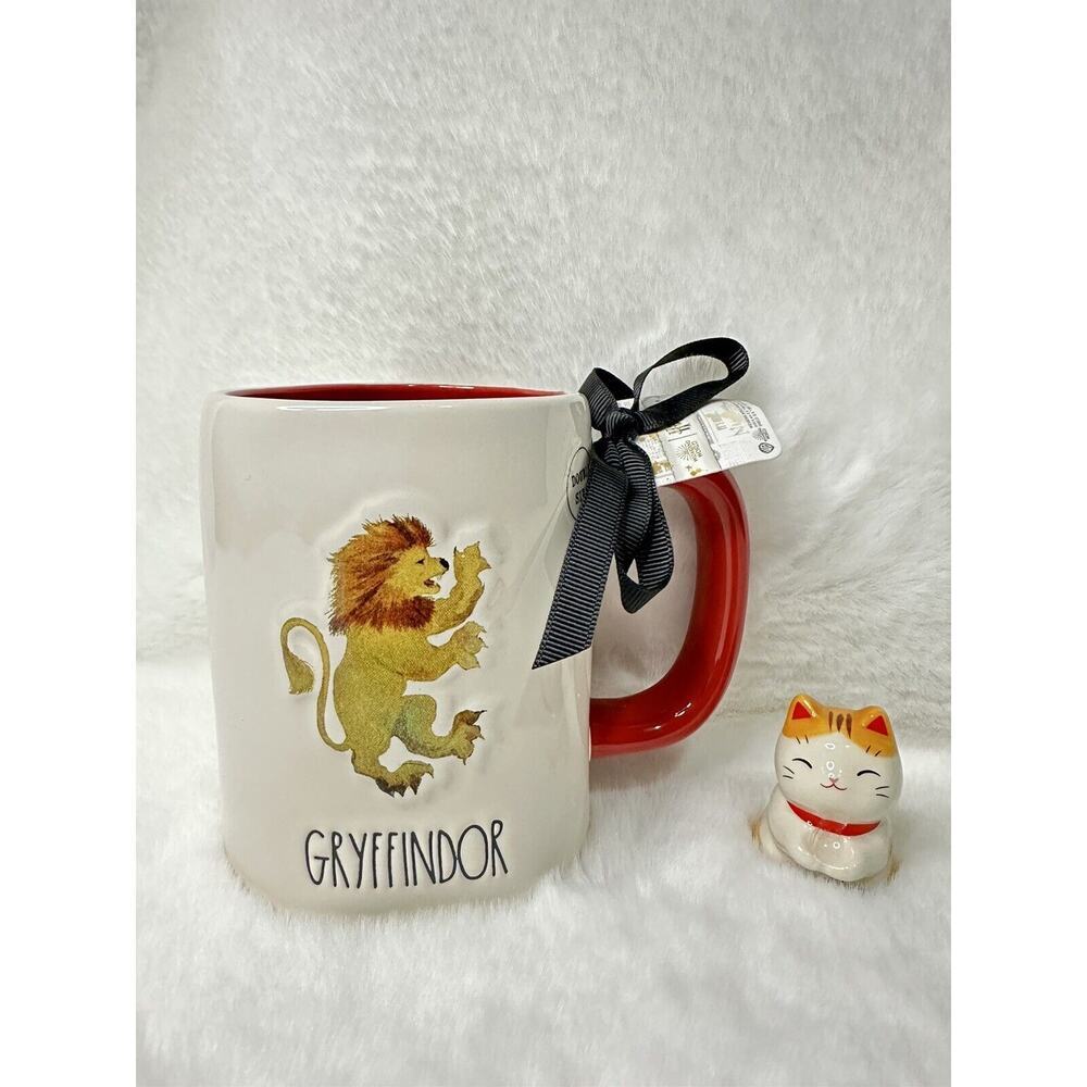 Rae Dunn Hogwarts Gryffindor House Mug‎ White & Red Harry Potter Wizard